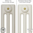 CI-SH-WHITE-009 - Shelbourne White 3 Column Victorian Cast Iron Radiator H450mm x W871mm CI-SH-WHITE-009 - Shelbourne White 3 Column Victorian Cast Iron Radiator H450mm x W871mm